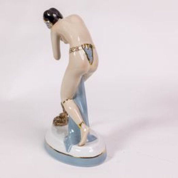 Royal Dux Porcelain Figure - Snake Charmer - Picture 5 of 9